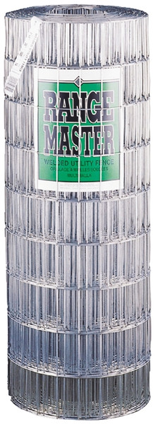 Rangemaster 7744 Welded Utility Fence, 100 ft L, 60 in H, 2 x 4 in Mesh, 14 Gauge, Galvanized [SKU: ORG4437539]