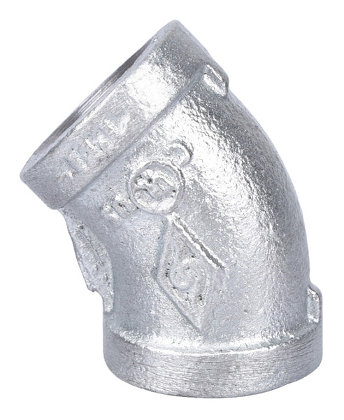 ProSource 4-1/2G Pipe Elbow, 1/2 in, Threaded, 45 deg Angle, SCH 40 Schedule, 300 psi Pressure [SKU: ORG6101117]