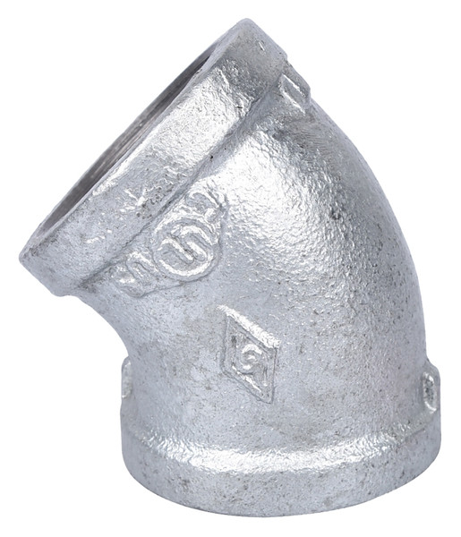 ProSource 4-1-1/4G Pipe Elbow, 1-1/4 in, Threaded, 45 deg Angle, SCH 40 Schedule, 300 psi Pressure [SKU: ORG6101141]