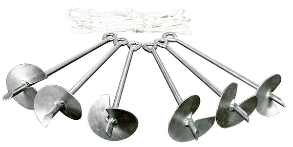 Caravan Canopy 10001400002 Stake, Hassle-Free, Galvanized Steel, Silver, Galvanized Steel [SKU: ORG8130239]