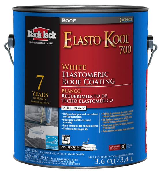 Gardner SK-7701 Elastomeric Roof Coating, White, 3.4 L Pail, Liquid [SKU: ORG9716622]