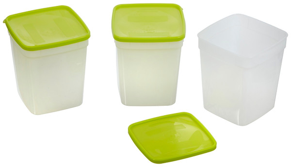 Arrow Plastic 4405 Storage Container, 1 qt Capacity, Plastic, Clear, 4-1/4 in L, 4-1/4 in W, 7-1/4 in H [SKU: ORG0519918]