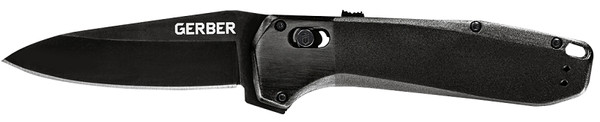 GERBER Highbrow Series 31-003674 Folding Knife, 3-1/2 in L Blade, Steel Blade, 1-Blade, Smooth Handle, Black Handle [SKU: ORG9369091]