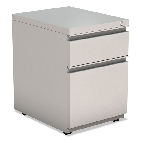 File Pedestal with Full-Length Pull, Left or Right, 2-Drawers: Box/File, Legal/Letter, Light Gray, 14.96" x 19.29" x 21.65 [SKU: ALEPBBFLG]