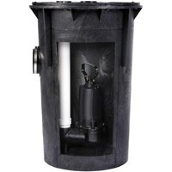 SUPERIOR PUMP 93015 Sewage Pump Kit, 1-Phase, 7.6 A, 120 V, 0.5 hp, 2 in Outlet, 25 ft Max Head, 80 gpm, Iron [SKU: ORG4741633]