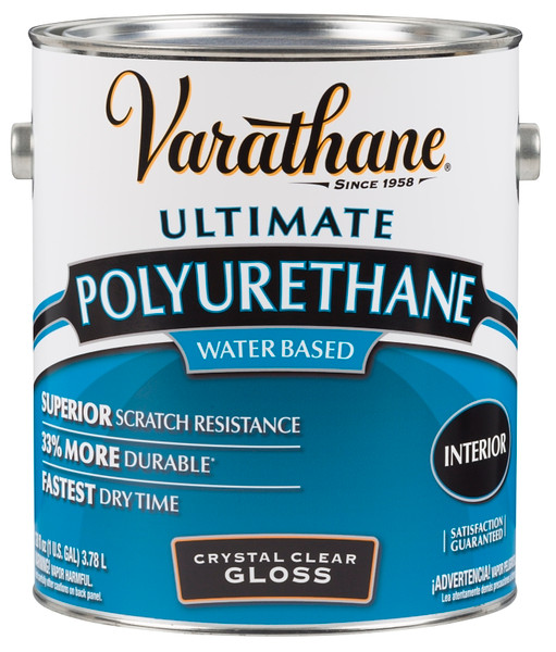 RUST-OLEUM 200031 Polyurethane, Gloss, Liquid, Crystal Clear, 1 gal, Can [SKU: ORG6538771]