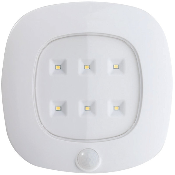 Fulcrum 30028-308 Ceiling Light, 120 VAC, C Battery, 6-Lamp, LED Lamp, 125 Lumens, White [SKU: ORG1057595]