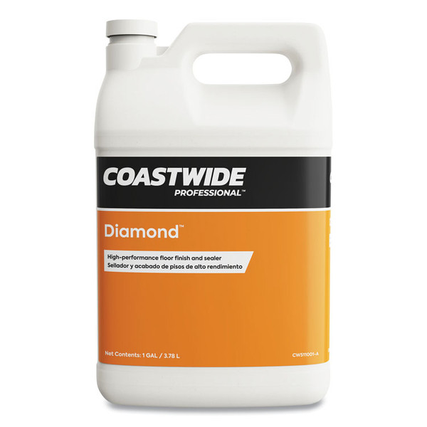 Diamond High-Performance Floor Finish, Fruity Scent, 3.78 L Container, 4/Carton [SKU: CWZ919533]