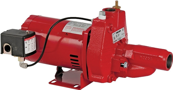 Red Lion 602136/RJC-50 Jet Pump with Injector, 14.4 A, 115/230 V, 0.5 hp, 1-1/4 in Suction, 1 in Discharge Connection [SKU: ORG9109927]