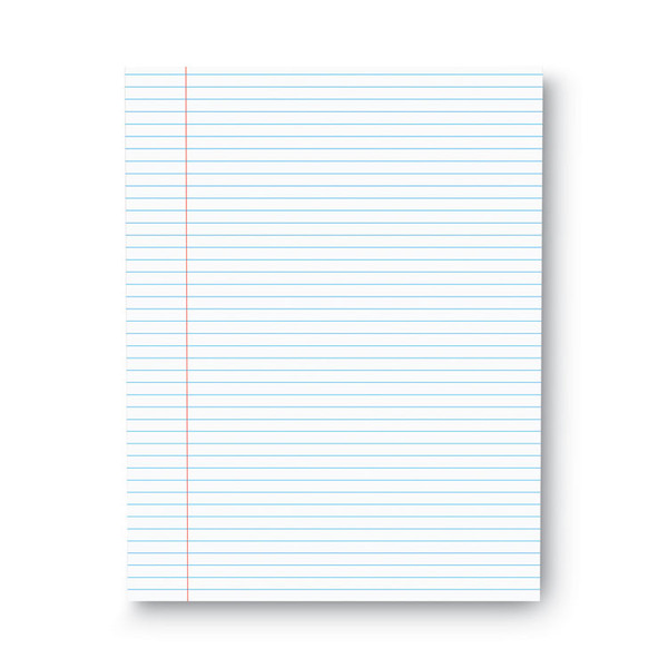 Glue Top Pads, Narrow Rule, 50 White 8.5 x 11 Sheets, Dozen [SKU: UNV41000]