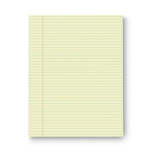 Glue Top Pads, Narrow Rule, 50 Canary-Yellow 8.5 x 11 Sheets, Dozen [SKU: UNV42000]