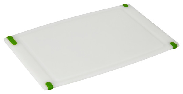 Goodcook 20309 Cutting Board, 15 in L, 10 in W, Plastic, White [SKU: ORG7345655]