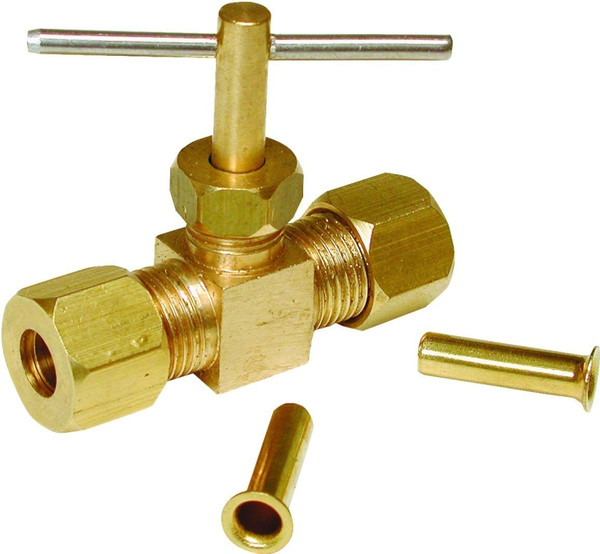 Dial 9406 Compression Needle Valve, Straight, Brass, For: Evaporative Cooler Purge Systems [SKU: ORG0749713]