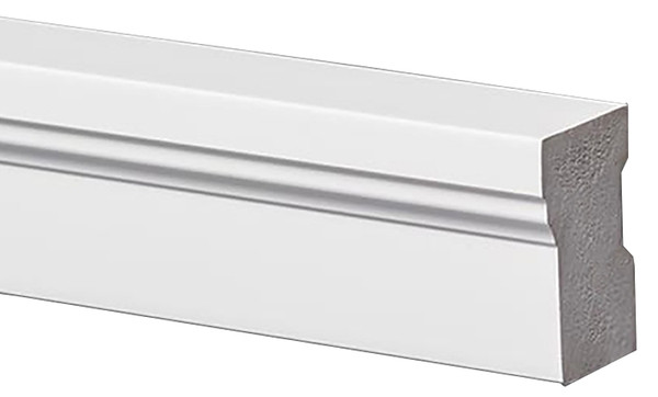 Gossen 635-1700-986 Brick Moulding, 17 ft L, 2 in W, PVC, White [SKU: ORG7455546]