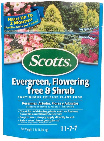 Scotts 1009101 Dry Plant Food, 3 lb Bag, 11-7-7 N-P-K Ratio [SKU: ORG4110987]
