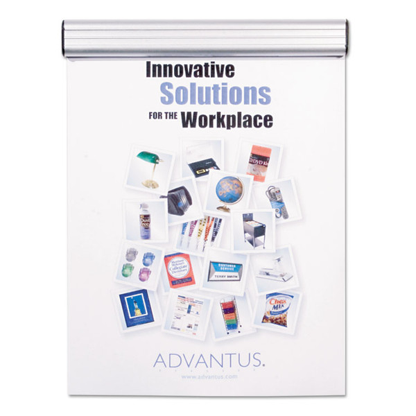 Grip-A-Strip Display Rail, 9 x 1.5, Aluminum Finish [SKU: AVT1500]