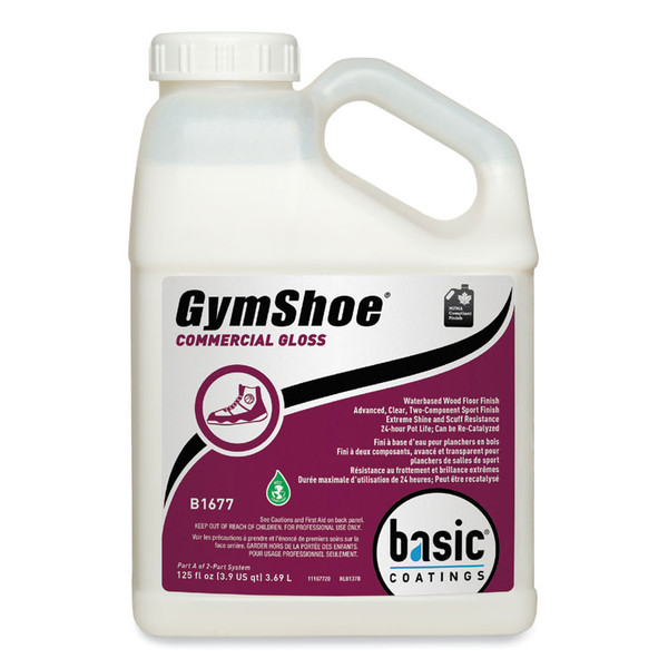 GymShoe Gloss Sport Finish, Mild Scent, 1 gal Bottle, 4/Carton [SKU: BETB16774312]