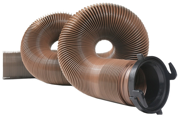 CAMCO 39691 Sewer Hose, 15 ft Extended, 27 in Compressed L, HTS Vinyl, Brown [SKU: ORG6787980]