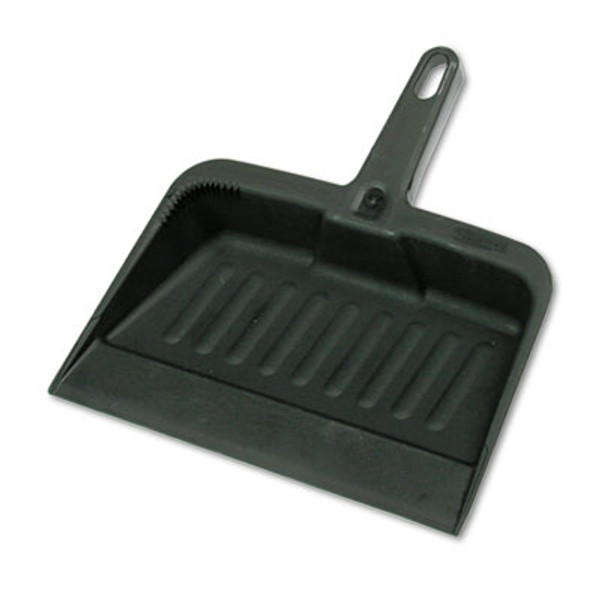 Heavy-Duty Dustpan, 8.25 x 12.25 , Polypropylene, Charcoal [SKU: RCP2005CHA]