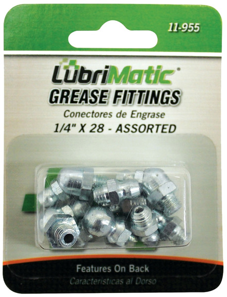 Lubrimatic 11-955 Grease Fitting Assortment, 1/4-28 [SKU: ORG6809552]