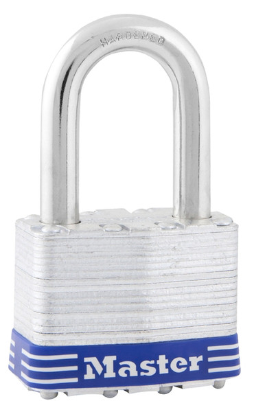 Master Lock 5DLF Padlock, Keyed Different Key, 3/8 in Dia Shackle, 1-1/2 in H Shackle, Boron Alloy Shackle, Steel Body [SKU: ORG6945216]