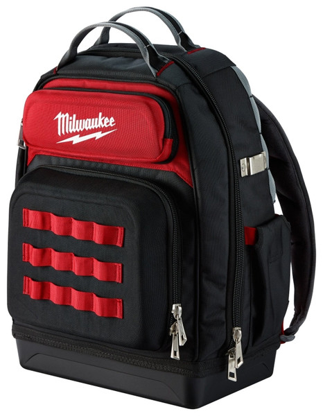 Milwaukee 48-22-8201 Ultimate Jobsite Backpack, 18 in W, 9.44 in D, 20.4 in H, 48-Pocket, Polyester, Red [SKU: ORG1383983]