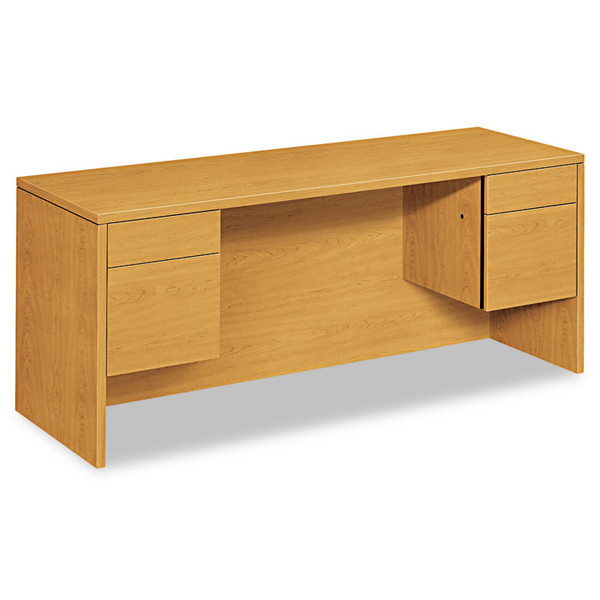 10500 Series Kneespace Credenza With 3/4-Height Pedestals, 72w x 24d x 29.5h, Harvest [SKU: HON10543CC]