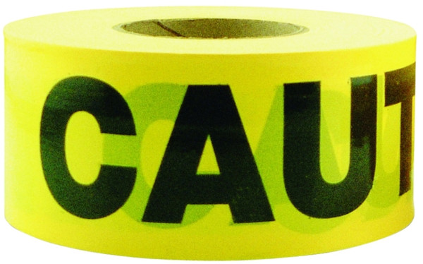 CH Hanson 16000 Barricade Safety Tape, 1000 ft L, 3 in W, Black/Yellow [SKU: ORG2912004]