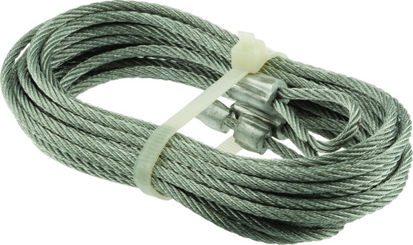 Prime-Line GD 52183 Aircraft Cable, 1/8 in Dia, 8 ft 6 in L, Carbon Steel, Galvanized [SKU: ORG1303379]
