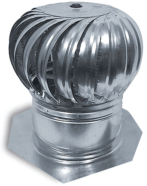 Master Flow AIC14 Rotary Turbine Ventilator, 14 in Dia Throat, Aluminum, Mill [SKU: ORG6393805]