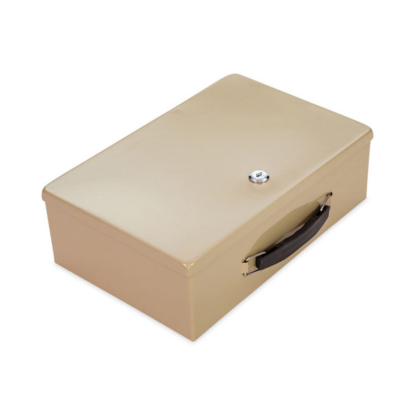 Heavy Duty Fire Retardant Box, 1 Compartment, 12.75 x 8.25 x 4, Sand [SKU: CNK500123]