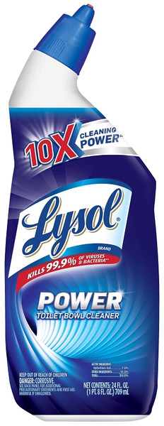 Lysol 1920002522 Toilet Bowl Cleaner, 24 oz Bottle, Liquid, Wintergreen, Blue [SKU: ORG6073225]