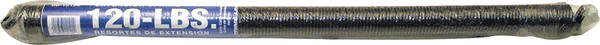 Prime-Line GD 12192 Extension Spring, 1-19/64 in OD, 25 in OAL, Carbon Steel, Galvanized, Loop End, 120 lb [SKU: ORG3352945]