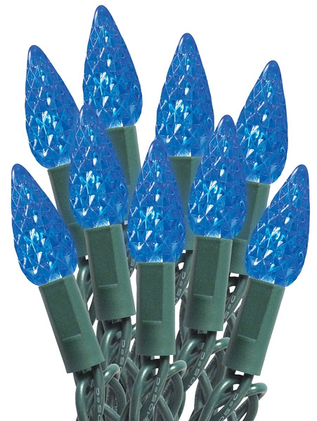 Sylvania Light Cord, Spool, LED, C6, Blue, 100 Ct [SKU: ORG4578548]