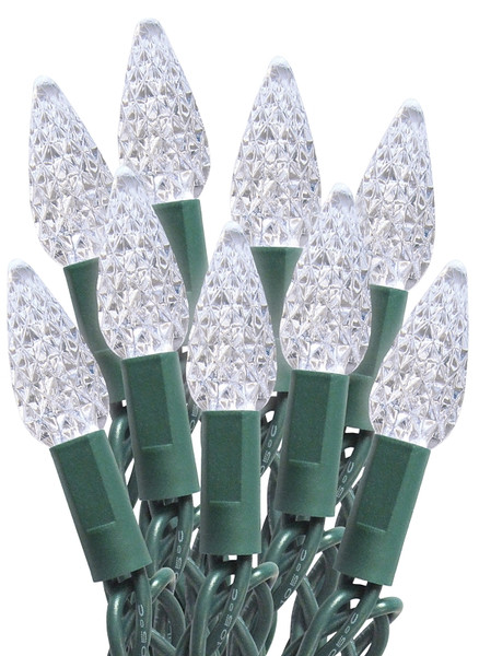 Sylvania Light Cord, Spool, LED, C6, Cool White, 100 Ct [SKU: ORG4577870]