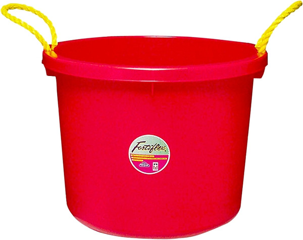 FORTEX-FORTIFLEX MPB-40R Bucket, 40 qt Volume, Fortalloy Rubber, Red [SKU: ORG6418578]