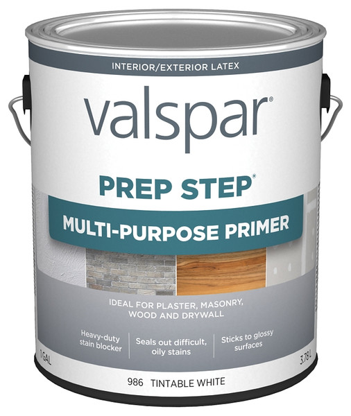 Valspar Prep Step 986 Series 044.0000986.007 Multi-Purpose Primer, Tintable White, 1 gal [SKU: ORG9361080]