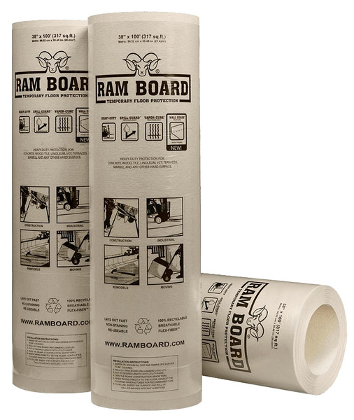 Ram Board 46 RB 38-100 Floor Protection, 100 ft L, 38 in W [SKU: ORG5563713]