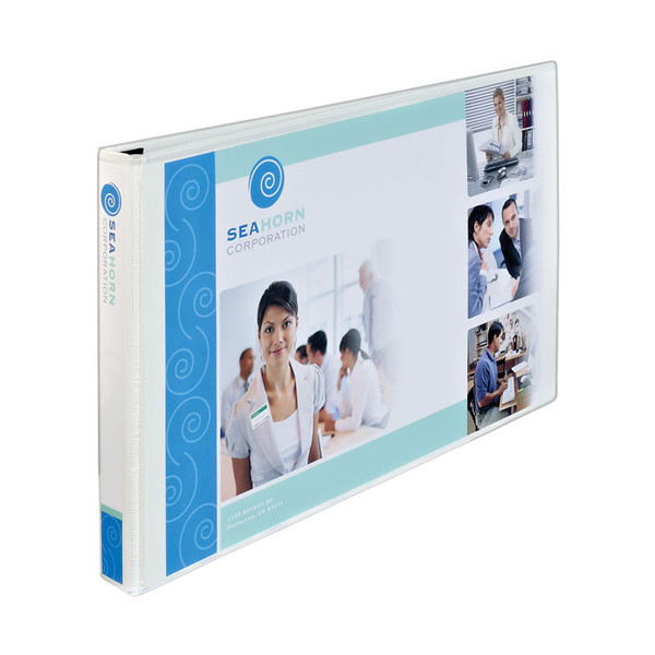 Heavy-Duty View Binders, 3 Rings, 1" Capacity, 11 x 17, White [SKU: AVE72124]