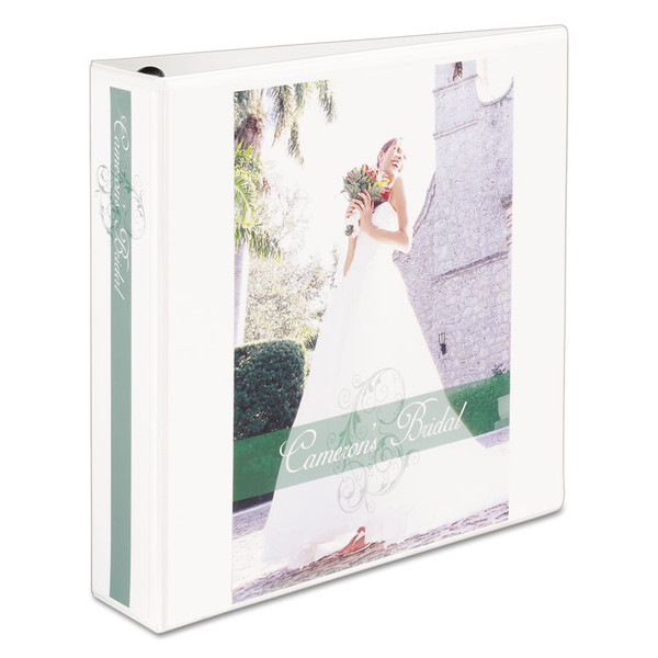 Heavy-Duty View Binder with DuraHinge, One Touch EZD Rings and Extra-Wide Cover, 3 Ring, 2" Capacity, 11 x 8.5, White, (1320) [SKU: AVE01320]