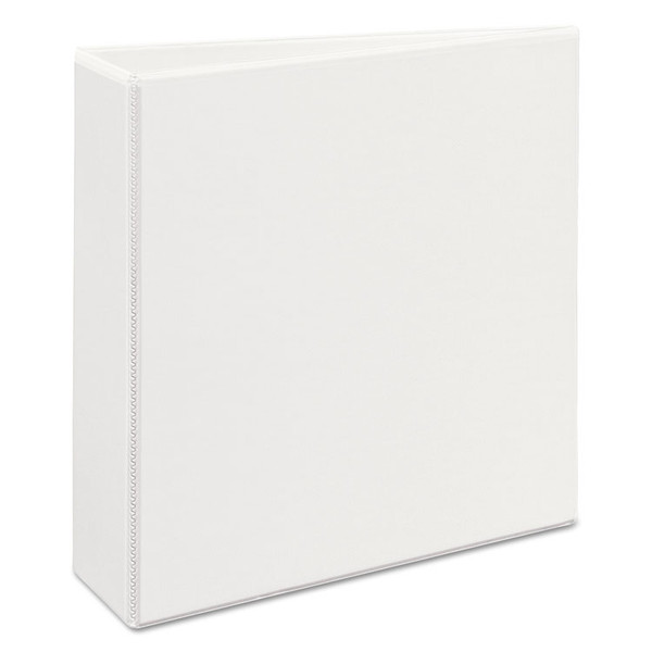 Heavy-Duty View Binder with DuraHinge, One Touch EZD Rings and Extra-Wide Cover, 3 Ring, 3" Capacity, 11 x 8.5, White, (1321) [SKU: AVE01321]