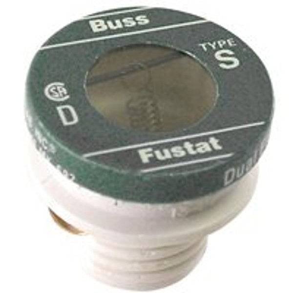 Bussmann BP/S-8 Plug Fuse, 8 A, 125 V, 10 kA Interrupt, Low Voltage, Time Delay Fuse [SKU: ORG6195903]