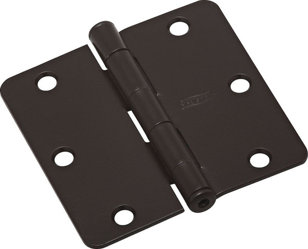 National Hardware N830-202 Door Hinge, Cold Rolled Steel, Oil-Rubbed Bronze, Non-Rising, Removable Pin, 50 lb [SKU: ORG2048668]