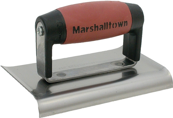 Marshalltown DuraSoft Series 138D Hand Edger, 6 in L Blade, 4 in W Blade, HCS Blade, 5/8 in Lip, 1/2 in Lip Radius [SKU: ORG6234025]