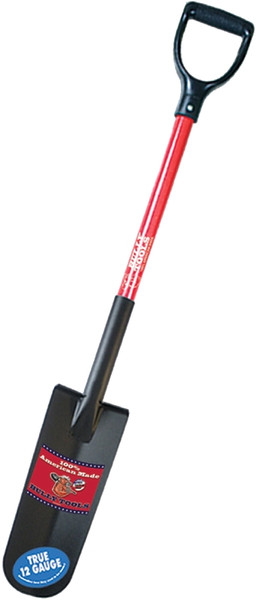 BULLY Tools 82535 Drain Spade Shovel, 5-1/4 in W Blade, Steel Blade, Fiberglass Handle, D-Shaped Handle, 32 in L Handle [SKU: ORG7774276]