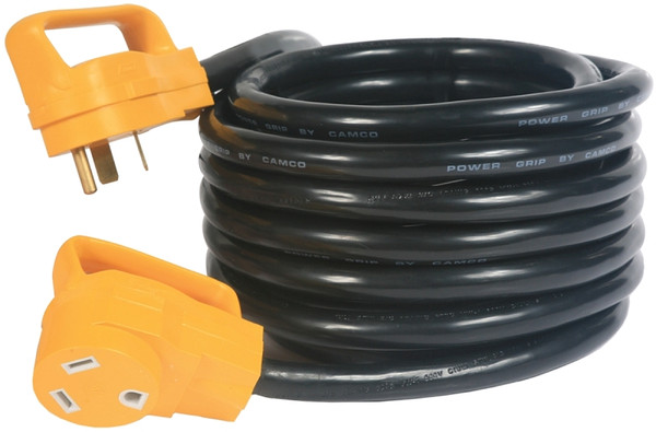 CAMCO 55191 Extension Cord, 10 ga Cable, 25 ft L, Male, Female, Black Jacket [SKU: ORG3343415]