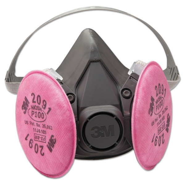 Half Facepiece Respirator 6000 Series, Reusable, Medium [SKU: MMM6291]