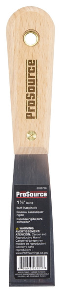 ProSource 01521R Putty Knife with Rivet, 1-1/4 in W HCS Blade [SKU: ORG6058796]
