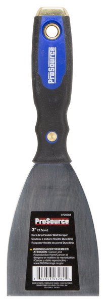 ProSource 03260 Wall Scraper, 3 in W Blade, Full Tang Blade, HCS Blade, PP/TPR Handle, Soft Grip Handle, 9-1/4 in OAL [SKU: ORG0726984]