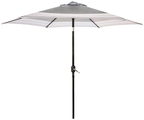 Seasonal Trends 59793 Tilt/Crank Market Umbrella, 94.4 in H, 106.2 in W Canopy, 106.2 in L Canopy, Hexagonal Canopy [SKU: ORG5925359]